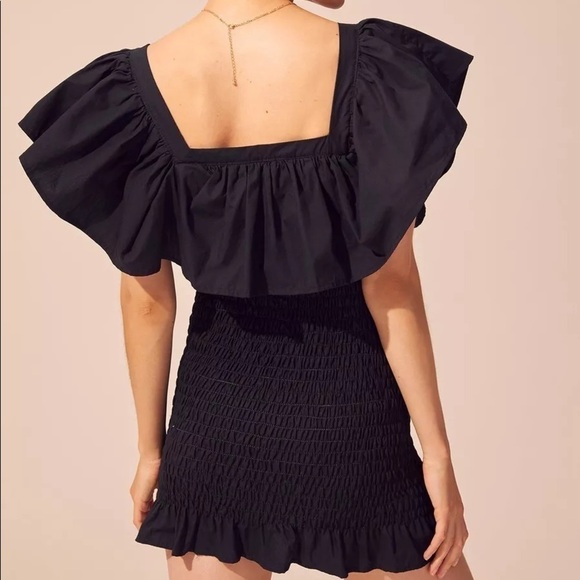 Solid & Striped Ruffled Smocked Dress New - Picture 6 of 7